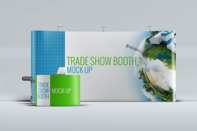 20 Best Free Creative Booth Mockup PSD Template Trade Show