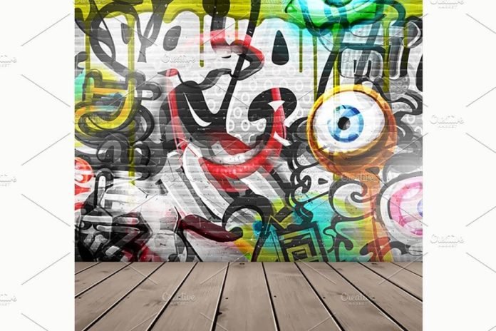 18 Attractive Graffiti Art Effect Mockup PSD Templates