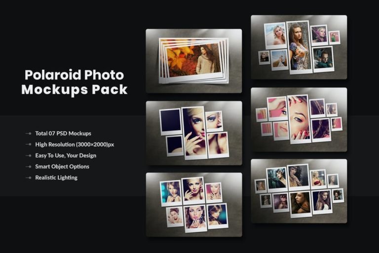 Best Free Polaroid Mockup Psd Templates For Inspiration