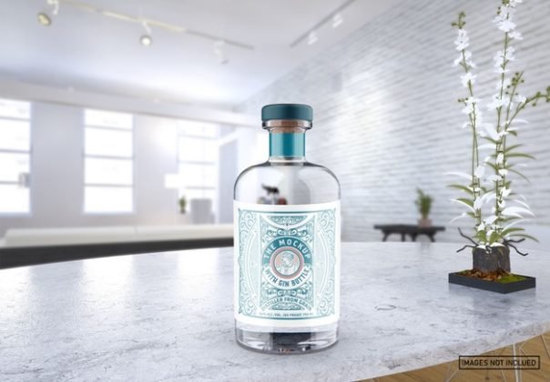 Attractive Free Gin Bottle Mockup Psd Templates