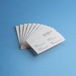 Customizable Stack of Free Business Cards Mockup PSD for Branding