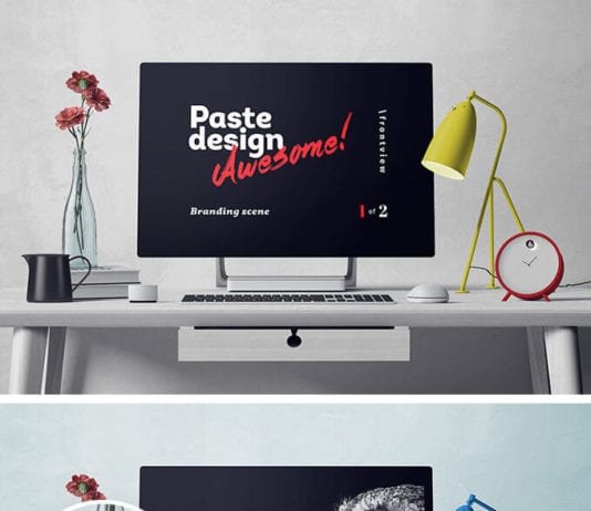 Enticing Surface Studio Mockup PSD