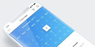 Mobile Calendar App Mockup