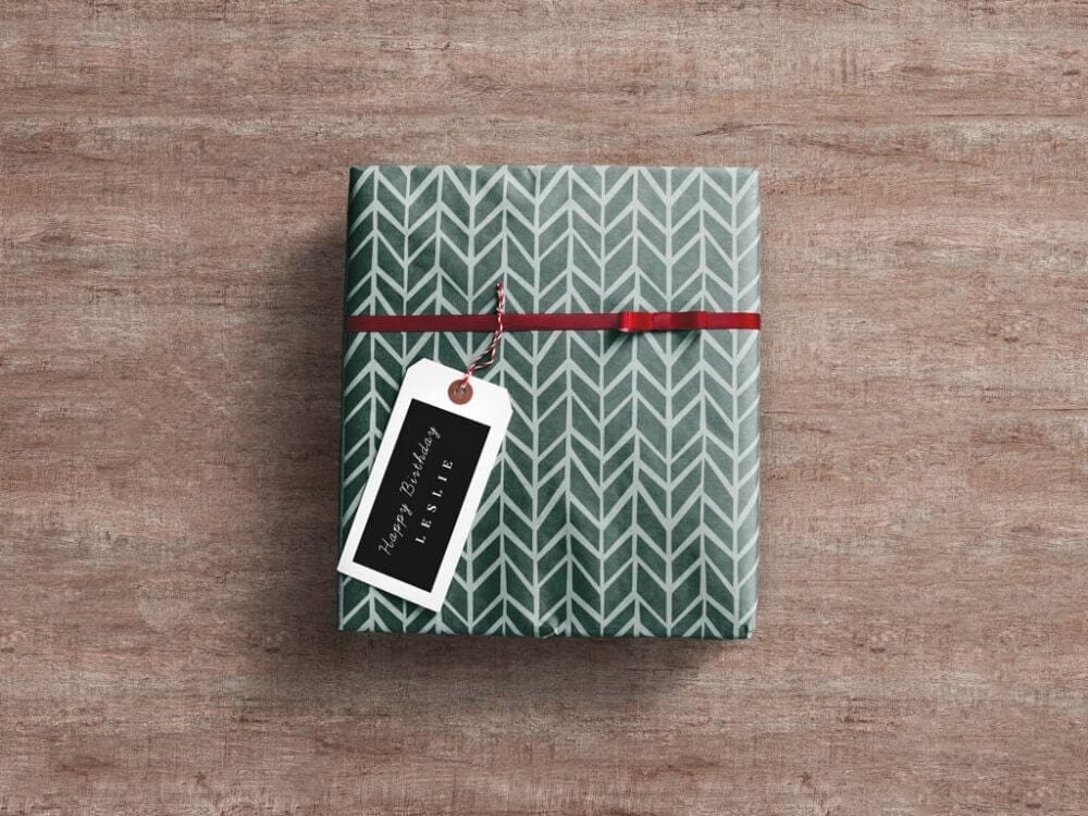 Download Nicely Wrapped Gift Box Mockup - Free Download