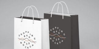 Paper Shopping Bag Mockup