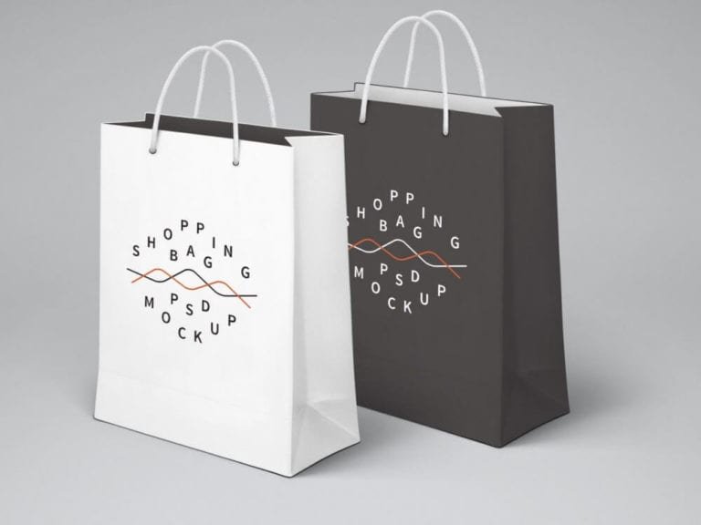 Paper Shopping Bag Mockup