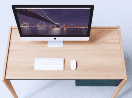 Studio Workspace Realistic iMac Mockup