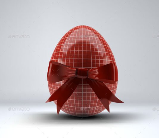 Photorealistic Easter Eggs MockUp