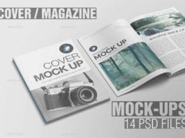 Photorealistic Cover Magazine Mockup