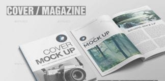 Photorealistic Cover Magazine Mockup