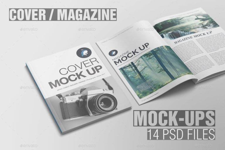 Photorealistic Cover Magazine Mockup