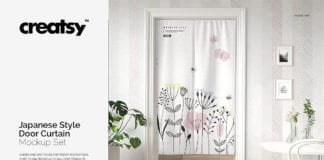 Elegant Japanese Style Curtain Mockup