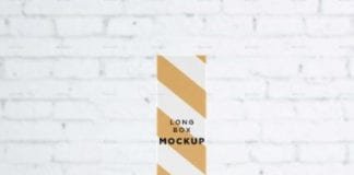 Downloadable Long Box Mockup