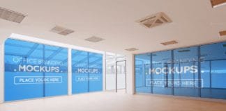 Naturalistic Interior Offices Mockups