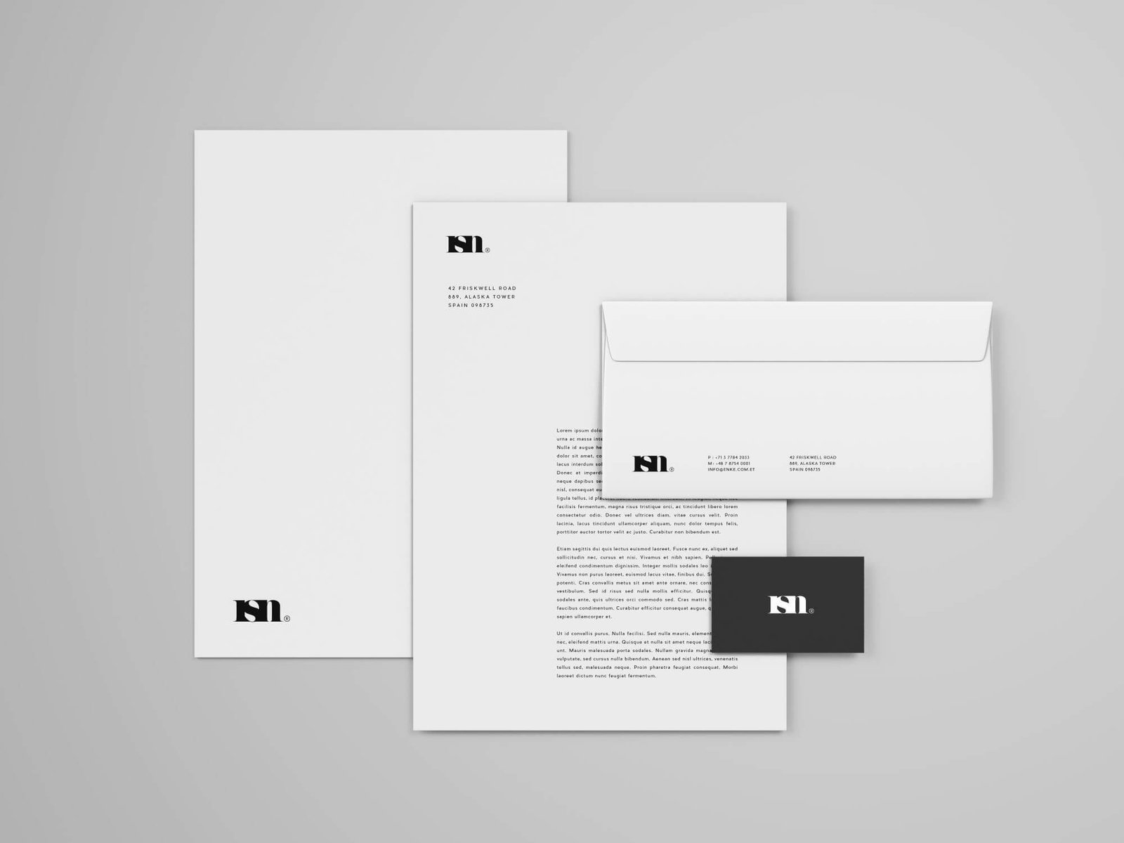 Free professional Stationery Mockup Template