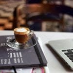 Modern laptop and coffee cup Mockup downloadable Modern laptop and coffee cup Mockup - mockup den