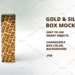 Gold & Silver Box Mockup Bundle v4