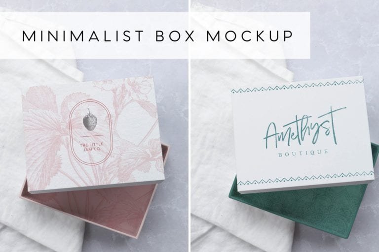 Designer Minimalist Elegant Box Mockup