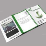 Exclusive A5 Trifold Brochure Mockup