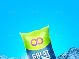 Customizable Milk Bag Mockup