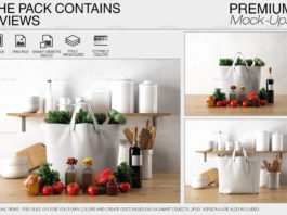 Clean Design Tote Canvas Bag Mockups