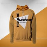 Bright and dark Designed Single Hoodie Mockup