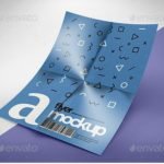 Close Up Customizable A4 Poster Flyer Mockup