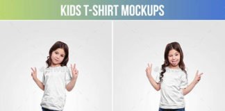 Clean design Kids T-Shirt Bundle Mockups