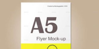 Photorealistic A4 A5 Poster Flyer MockUp