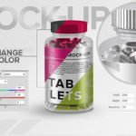 Single Vitamin Capsule Bottle label MockUp