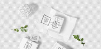 Top view Free Craft Soap Mockup