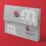 Free White Flap Folder Mockup