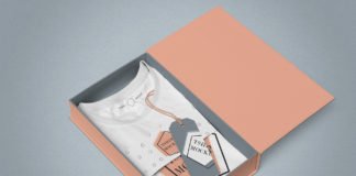 Free Box Packed Tee Shirt Mockup