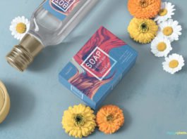 Free Elegant Square Soap Packaging Mockup