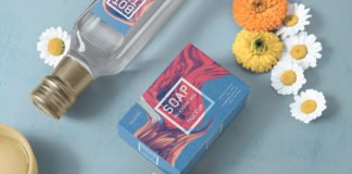 Free Elegant Square Soap Packaging Mockup