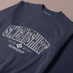 Free Clean design Elegant Single Crewneck Sweatshirt Mockup