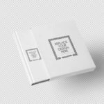 Free Elegant Bookcase Mockup with book