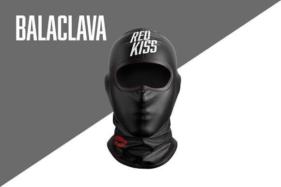 Front view Black Balaclava Mockup