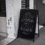 Photorealistic Chalkboard Sign Photoshop Mockup
