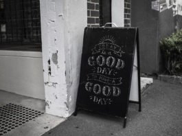 Photorealistic Chalkboard Sign Photoshop Mockup