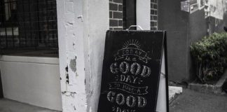 Photorealistic Chalkboard Sign Photoshop Mockup