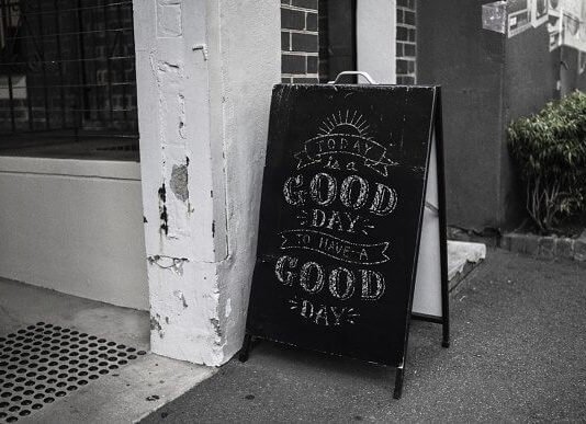 Photorealistic Chalkboard Sign Photoshop Mockup