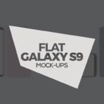 Designed Photorealistic Flat Galaxy S9 & S9 Plus MockUps