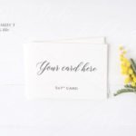 Realistic white Floral Stationery Mockup