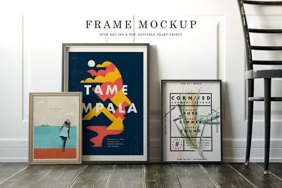 Clean Design Frame Mockup