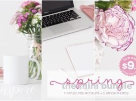 Clean Design Spring Mockups Styled Stock Bundle