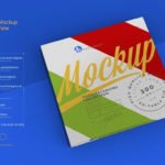 Elegant Front View Pizza Box Mockup