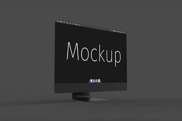 Downloadable Realistic iMac Pro mockup
