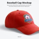 Side view Baseball Cap 3D Mockup