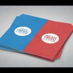 Customizable Reg Blue Square Gate Fold MockUp